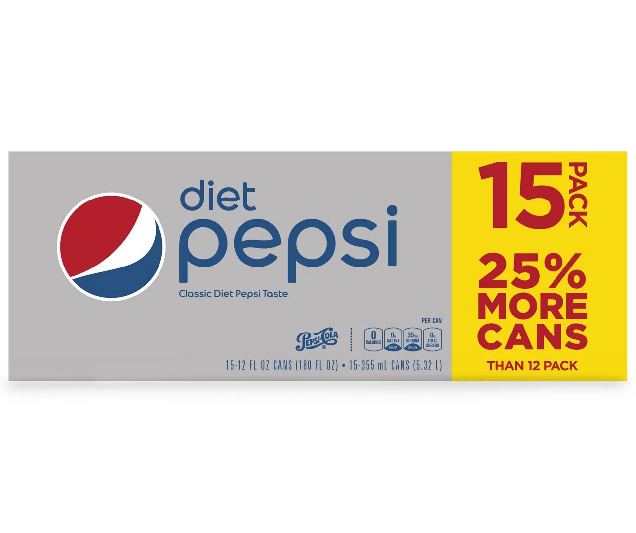 Pepsi Pepsi Diet Soda Cola 12 Fl Oz 15 Count Big Lots