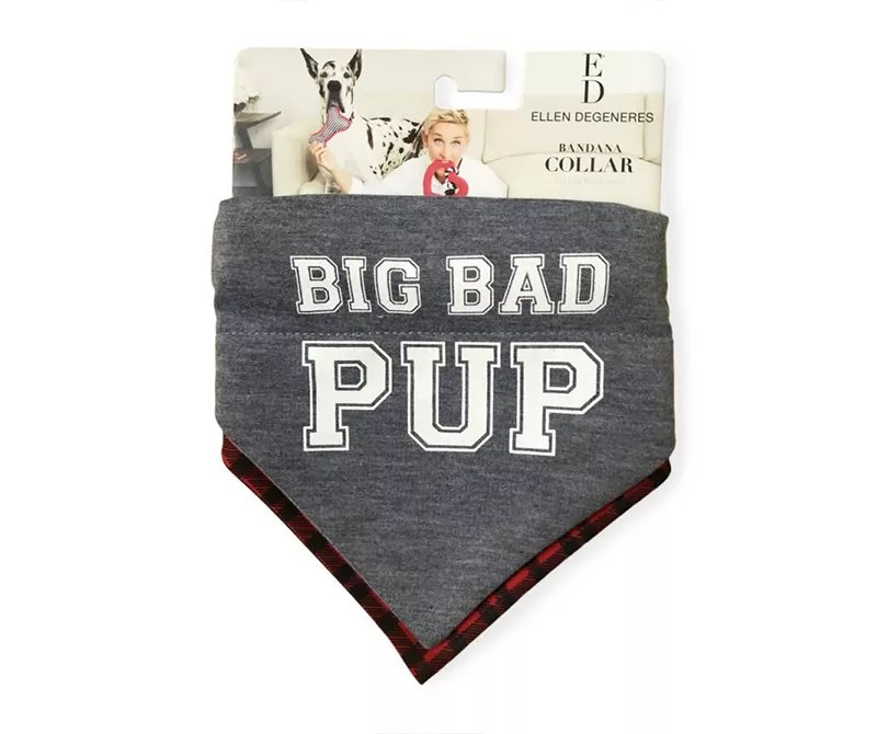 ED by Ellen DeGeneres Dog's Medium "Big Bad Pup" Bandanas & Collar Set
