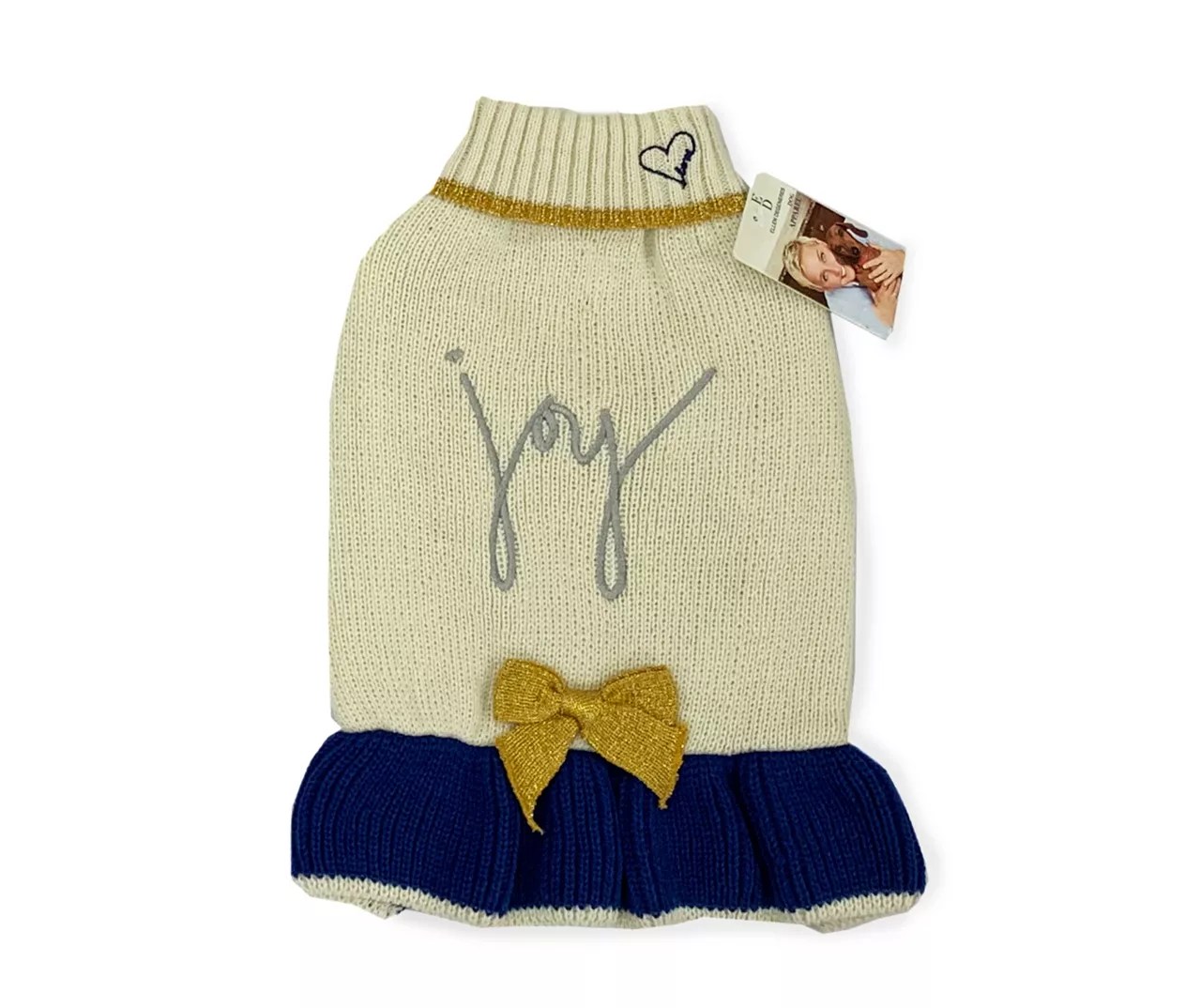 ED by Ellen DeGeneres Dog's Large "Joy" Sweater Dress Big Lots