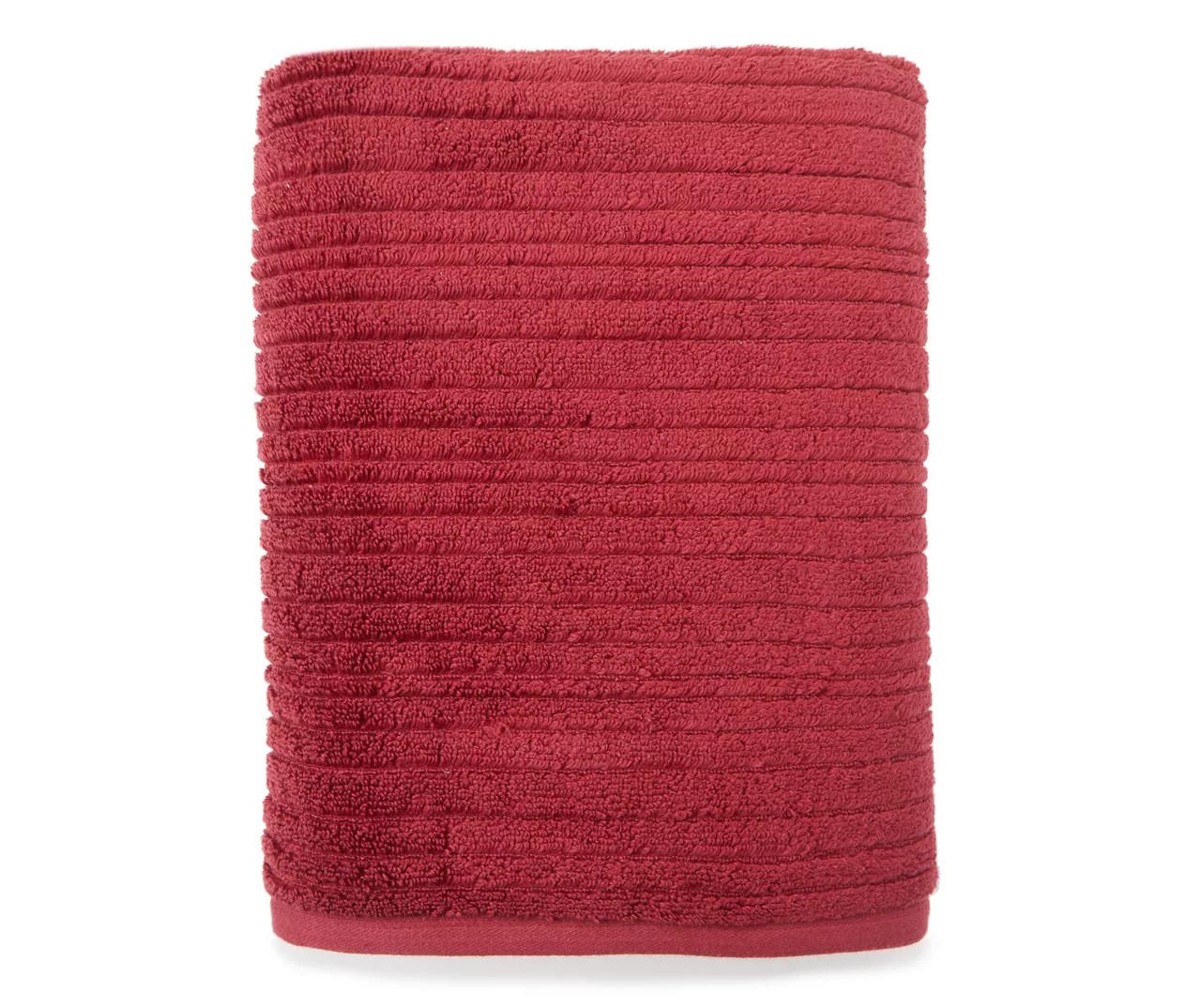 Broyhill Deep Red Performance Rib Bath Towel Big Lots