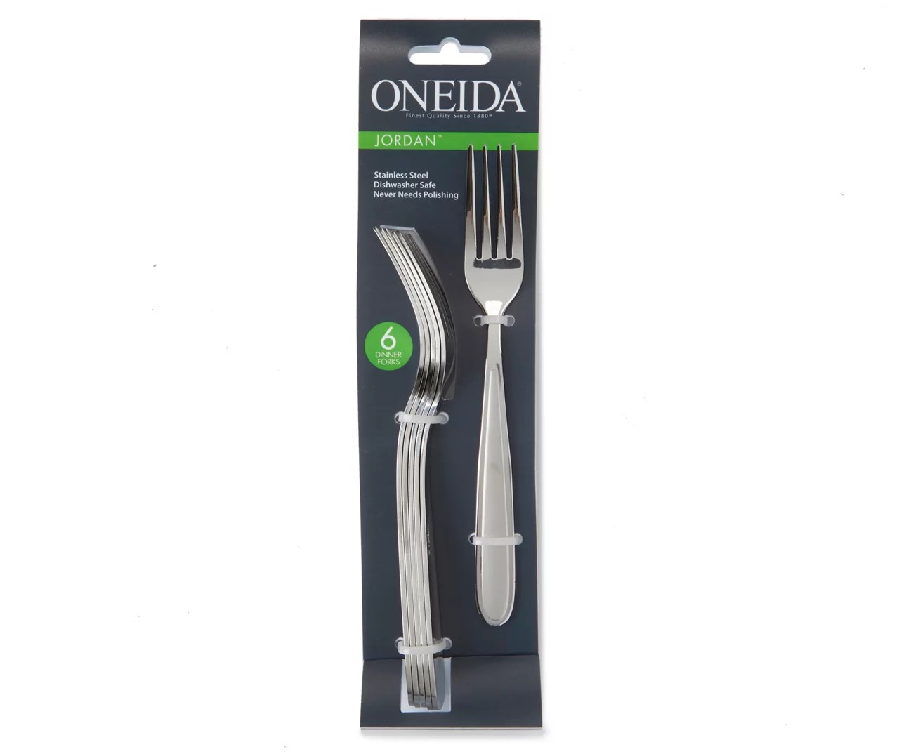 Oneida Jordan 6Piece Stainless Steel Dinner Fork Set Big Lots