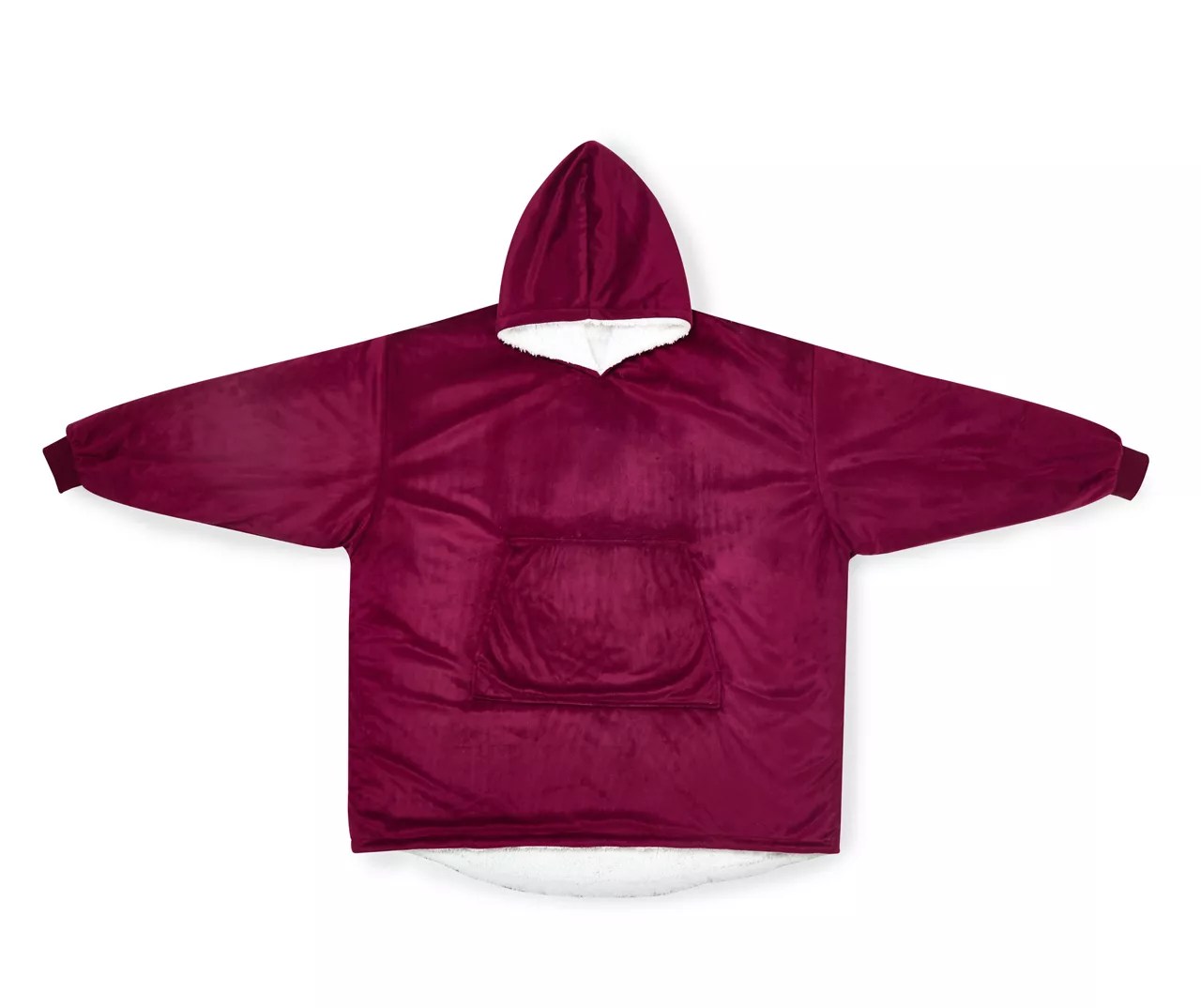 Dearfoams Burgundy Reversible Hooded Throw Big Lots