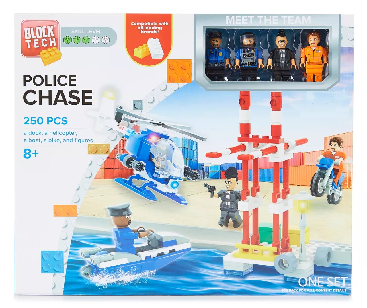 Block Tech Police Chase 250Piece Building Set Big Lots