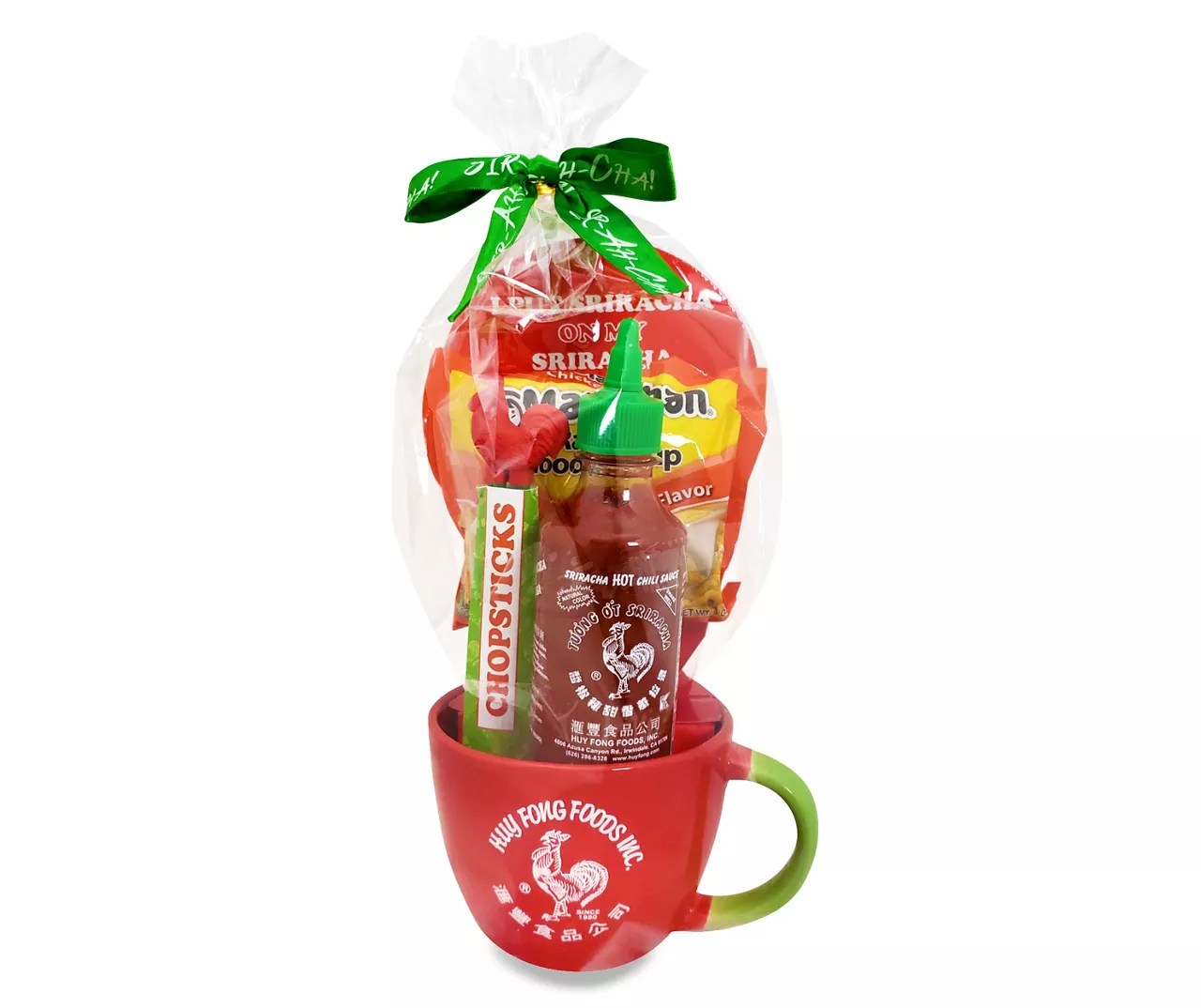 Sriracha Gift Set Mug With Training Chopsticks, Maruchan Instant Ramen