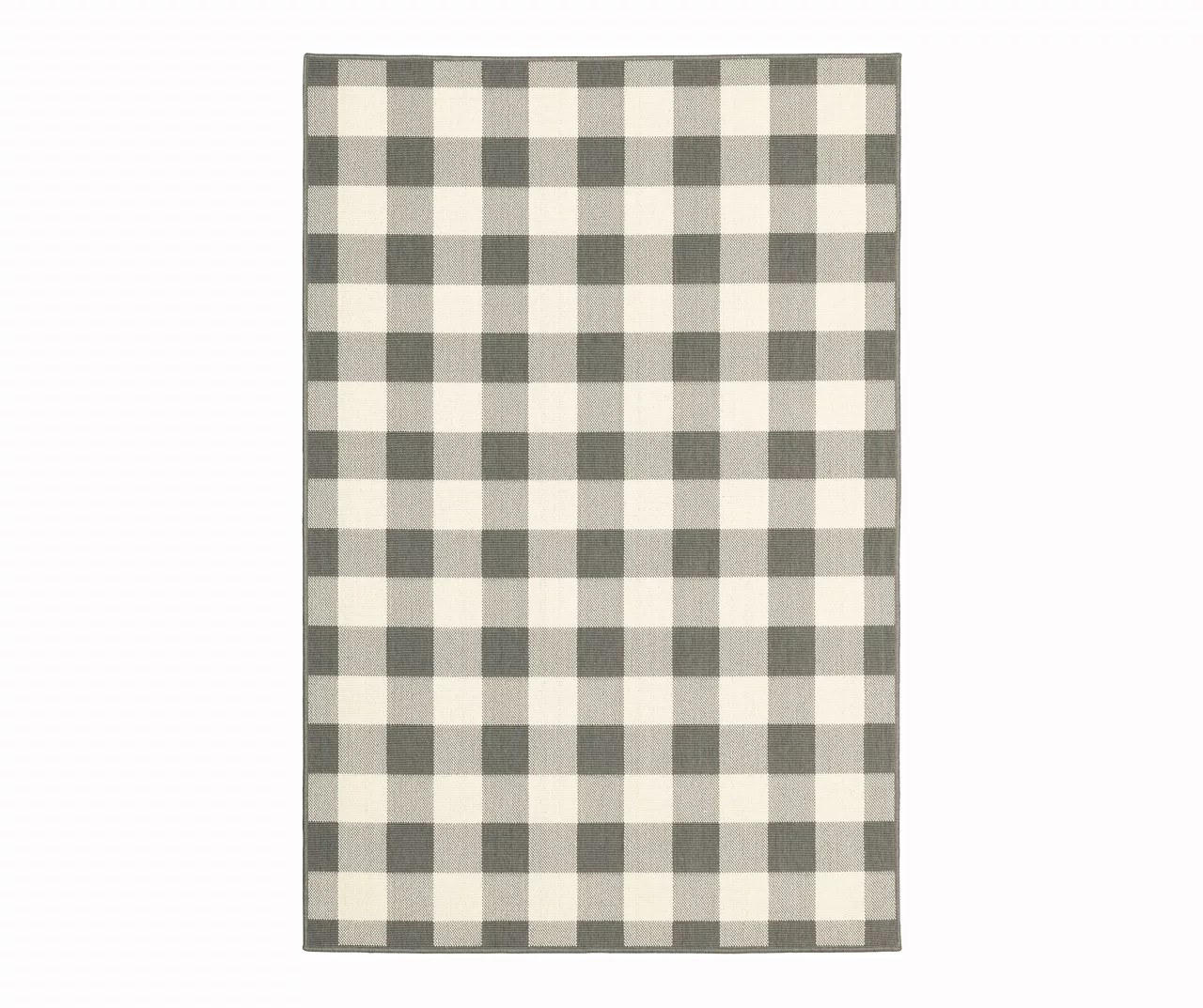 Hillside Gingham Indoor/Outdoor Rug Big Lots
