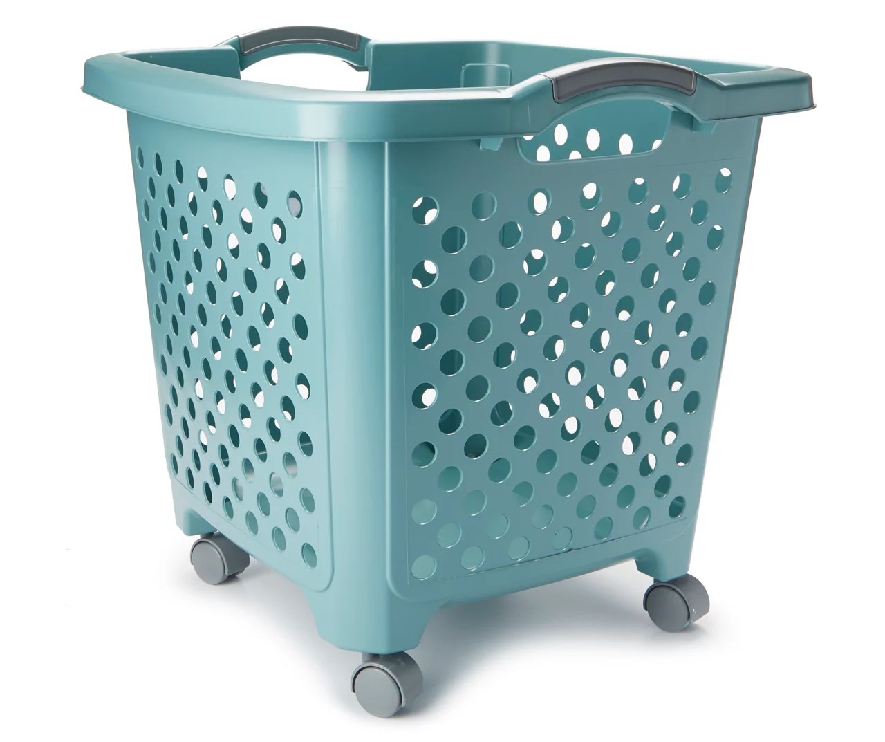 Aqua Slate Rolling Hamper Big Lots