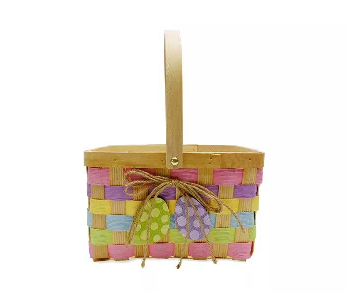 Rectangle Wood Easter Basket Big Lots