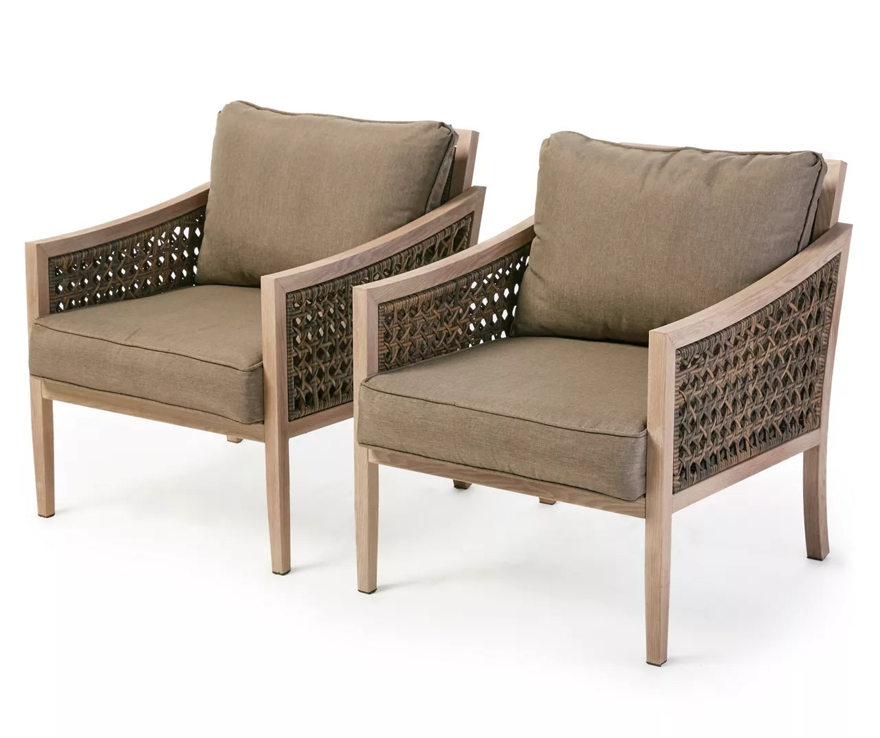 Broyhill Madison Wicker Cushioned Patio Chairs, 2Pack Big Lots