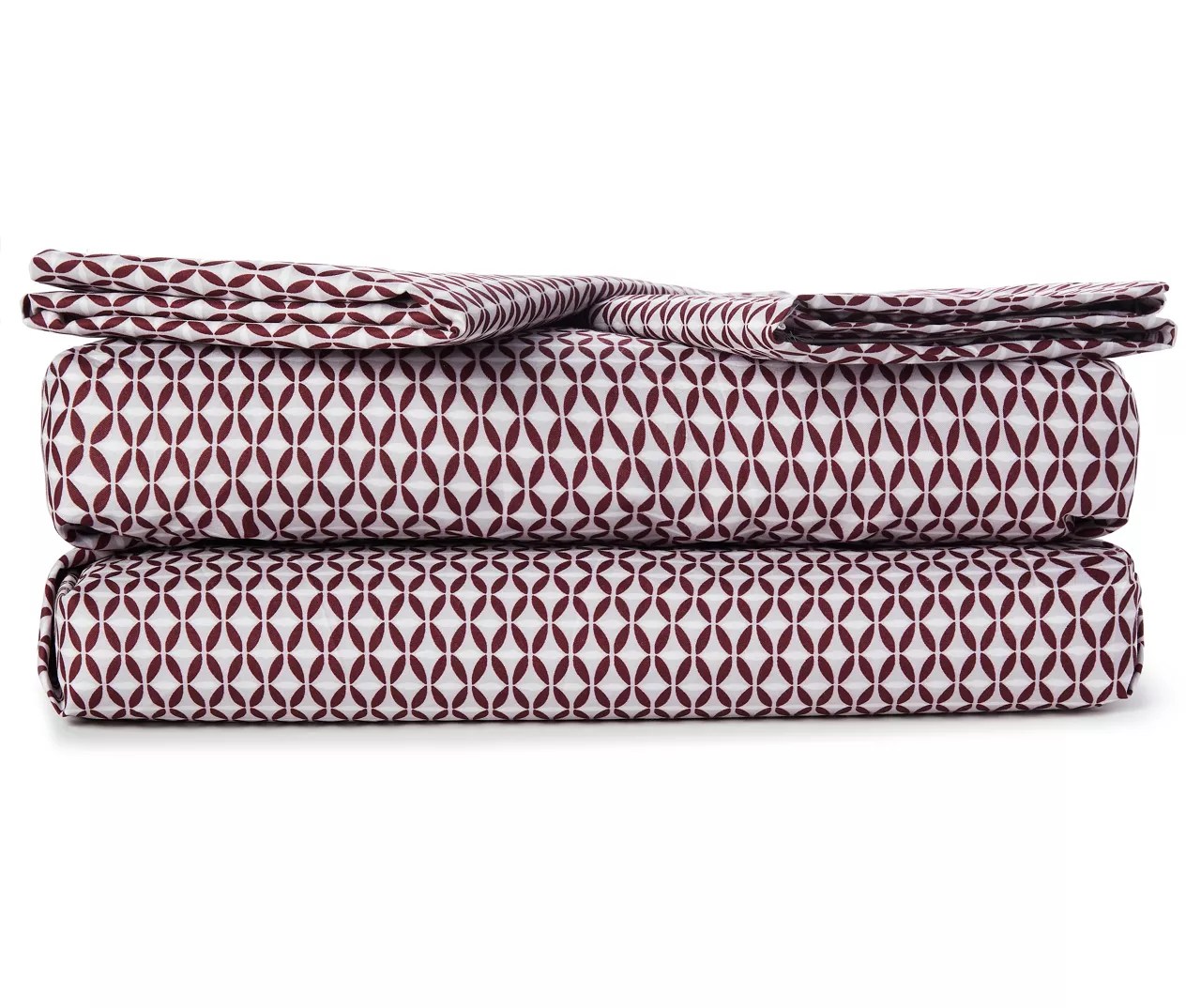 Serta Katie Geo Burgundy Queen 4Piece Sheet Set Big Lots