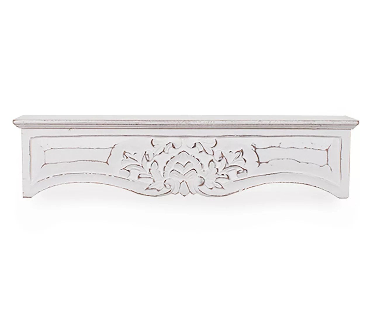 Broyhill White Carved Wood Wall Shelf Big Lots