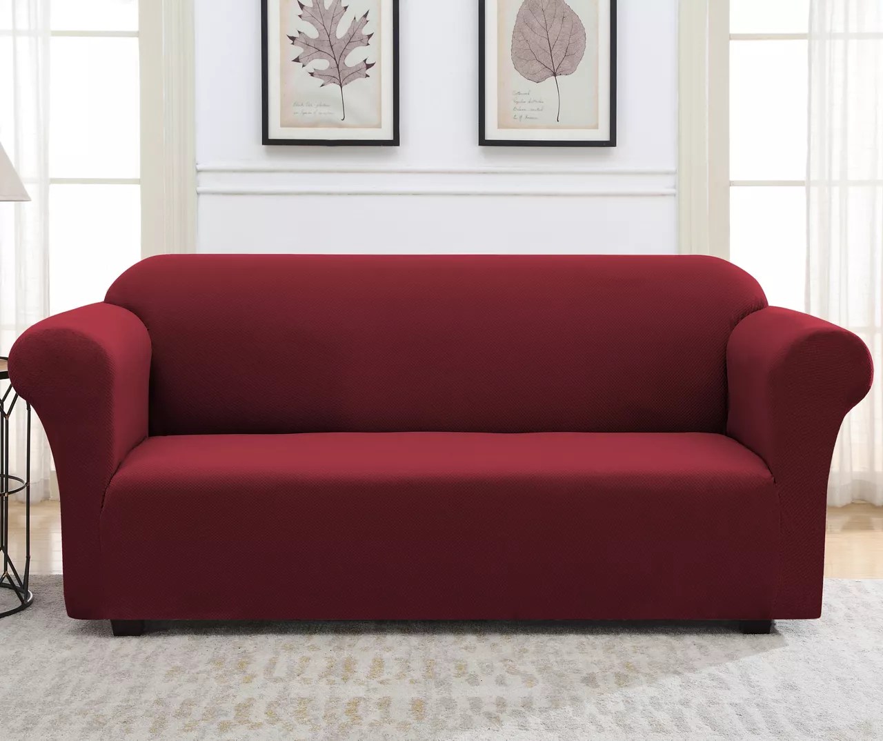Broyhill Wine Red Sofa Slipcover Big Lots
