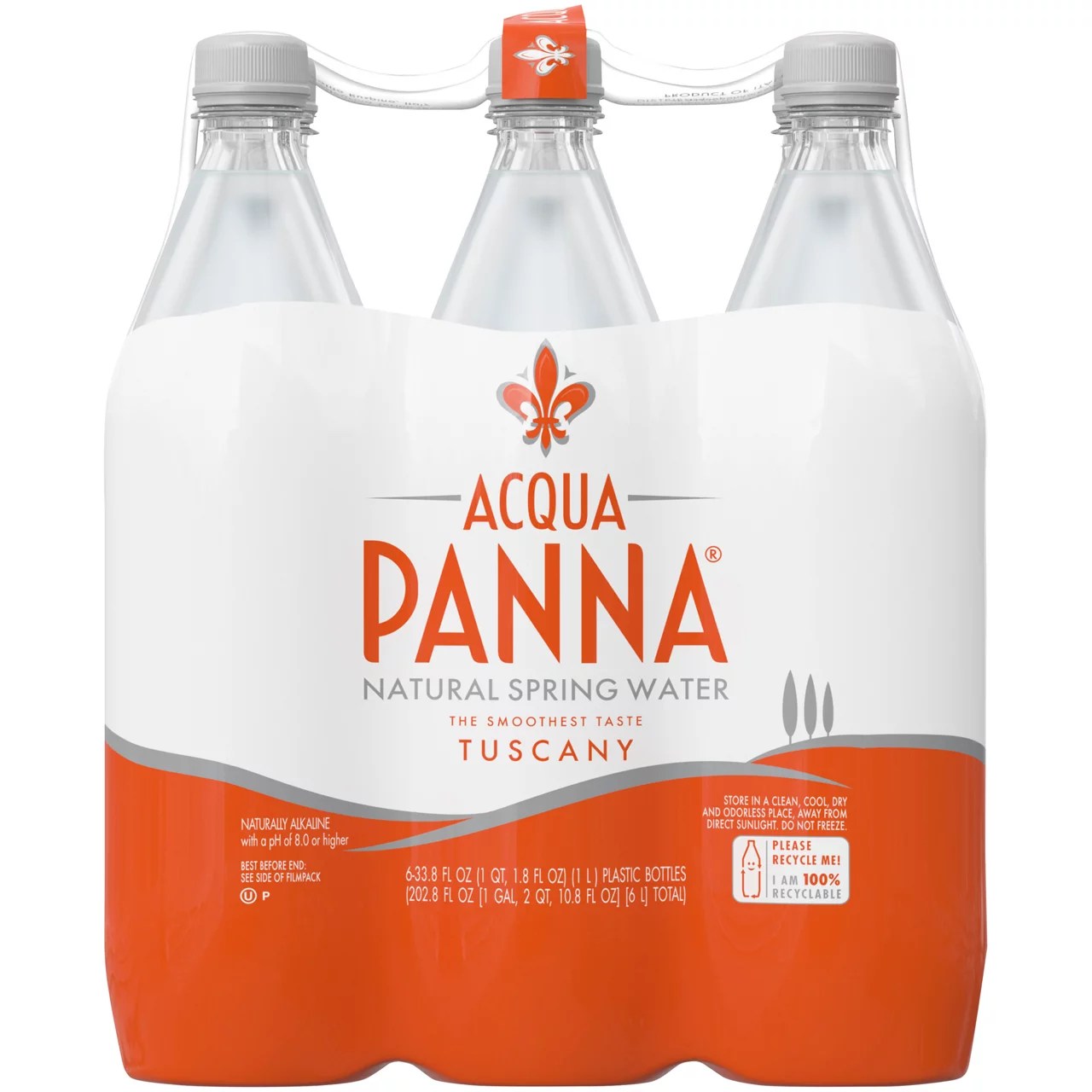 Acqua Panna Natural Spring Water, 6Pack Big Lots