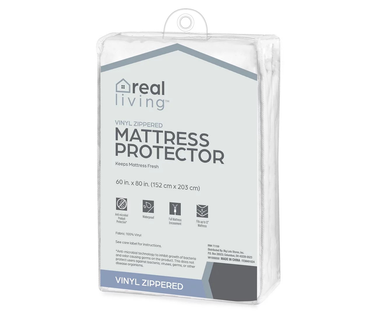 Real Living Real Living Vinyl Fitted Mattress Protector Big Lots