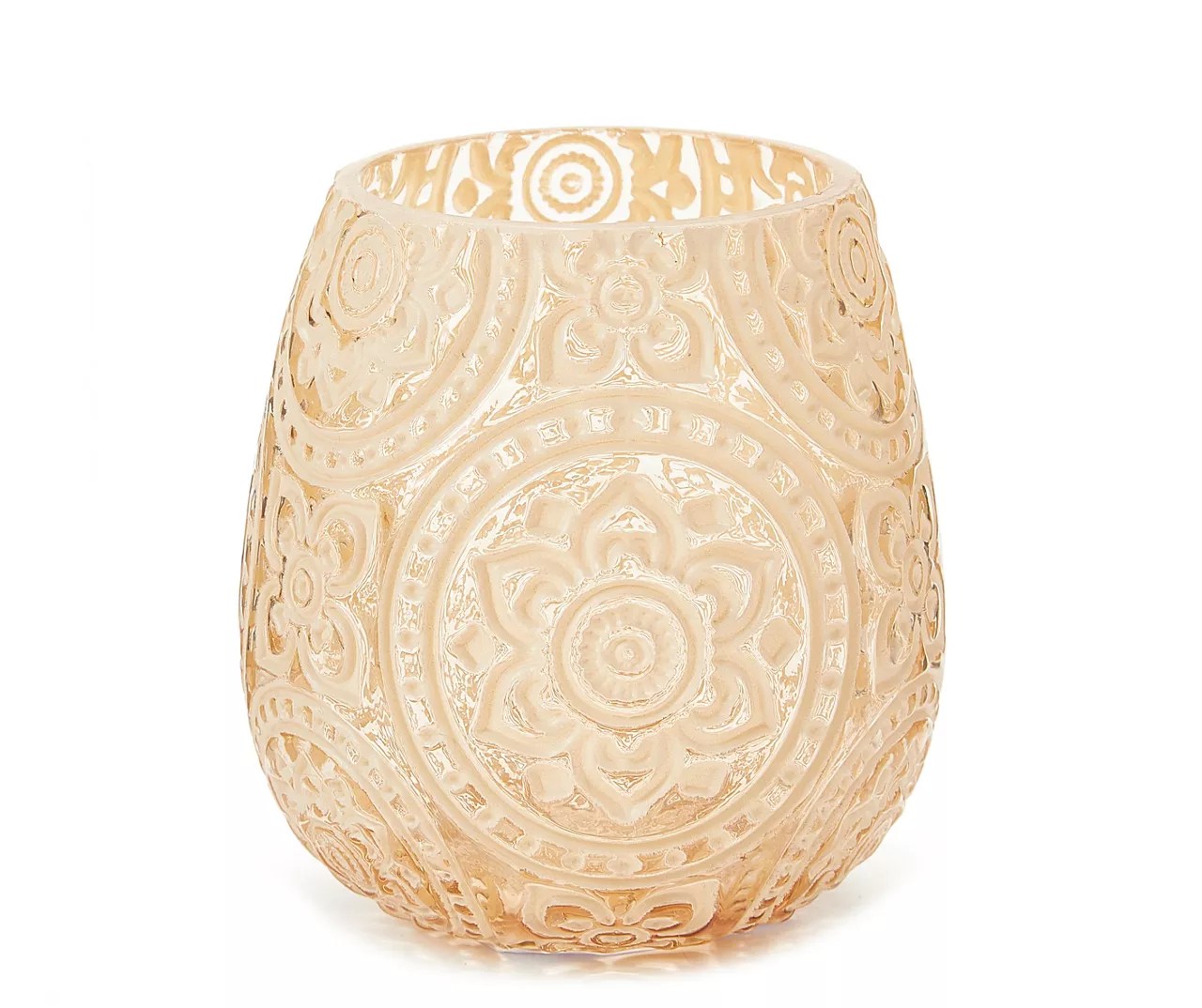 Beige Glass Votive Candle Holder, (4”) Big Lots