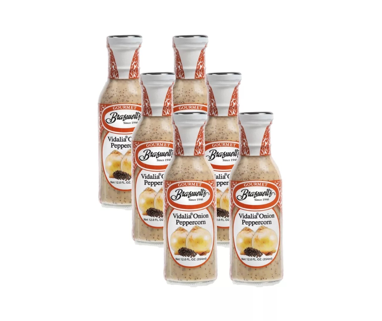 Braswell's Vidalia Onion Peppercorn Dressing, Pack of 6 Big Lots