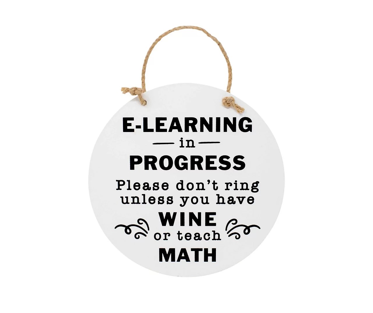 “ELearning in Progress” Hanging Wall Plaque Big Lots