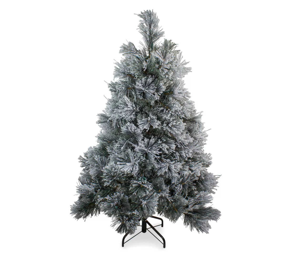 Northlight 4.5' Black Spruce Flocked Unlit Artificial Christmas Tree
