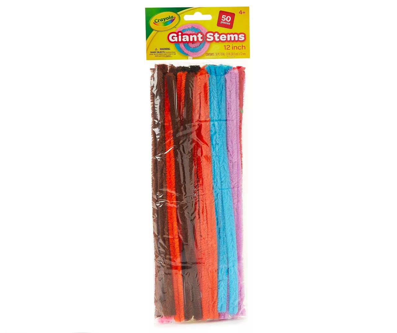 Crayola Giant Stem 12" Pipe Cleaners, 50Count Big Lots