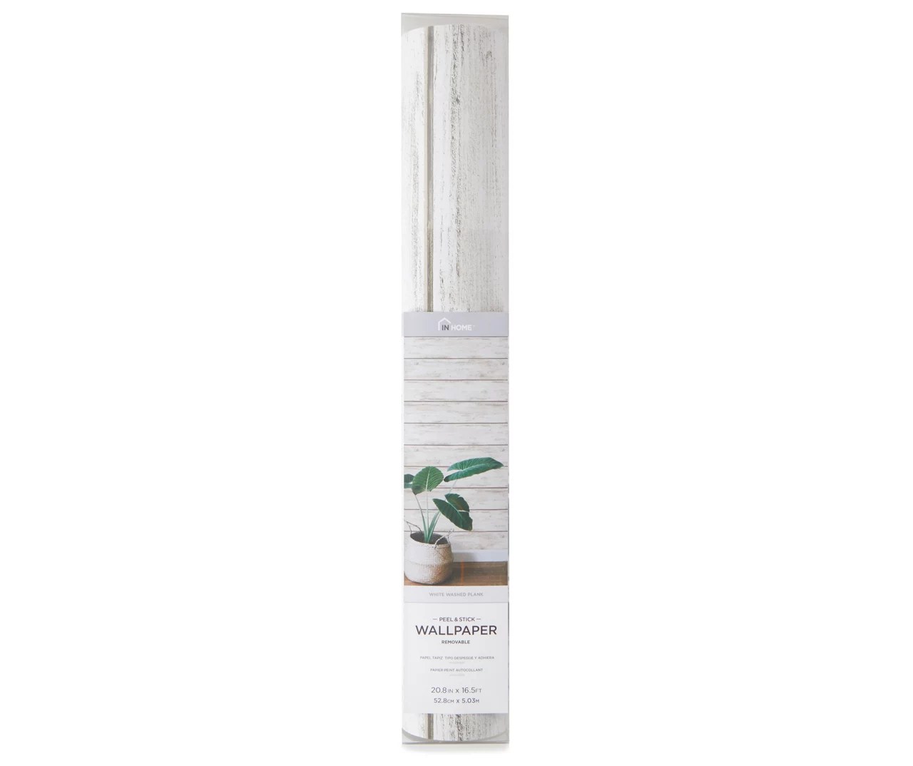 White Washed Plank Peel & Stick Wallpaper Big Lots