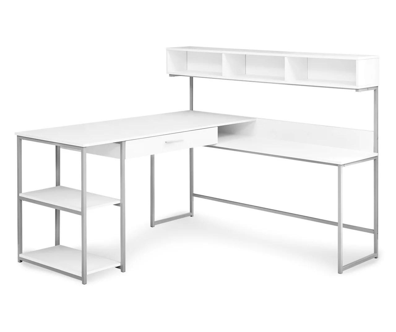 Monarch Monarch LShaped Corner Desk with Hutch Big Lots