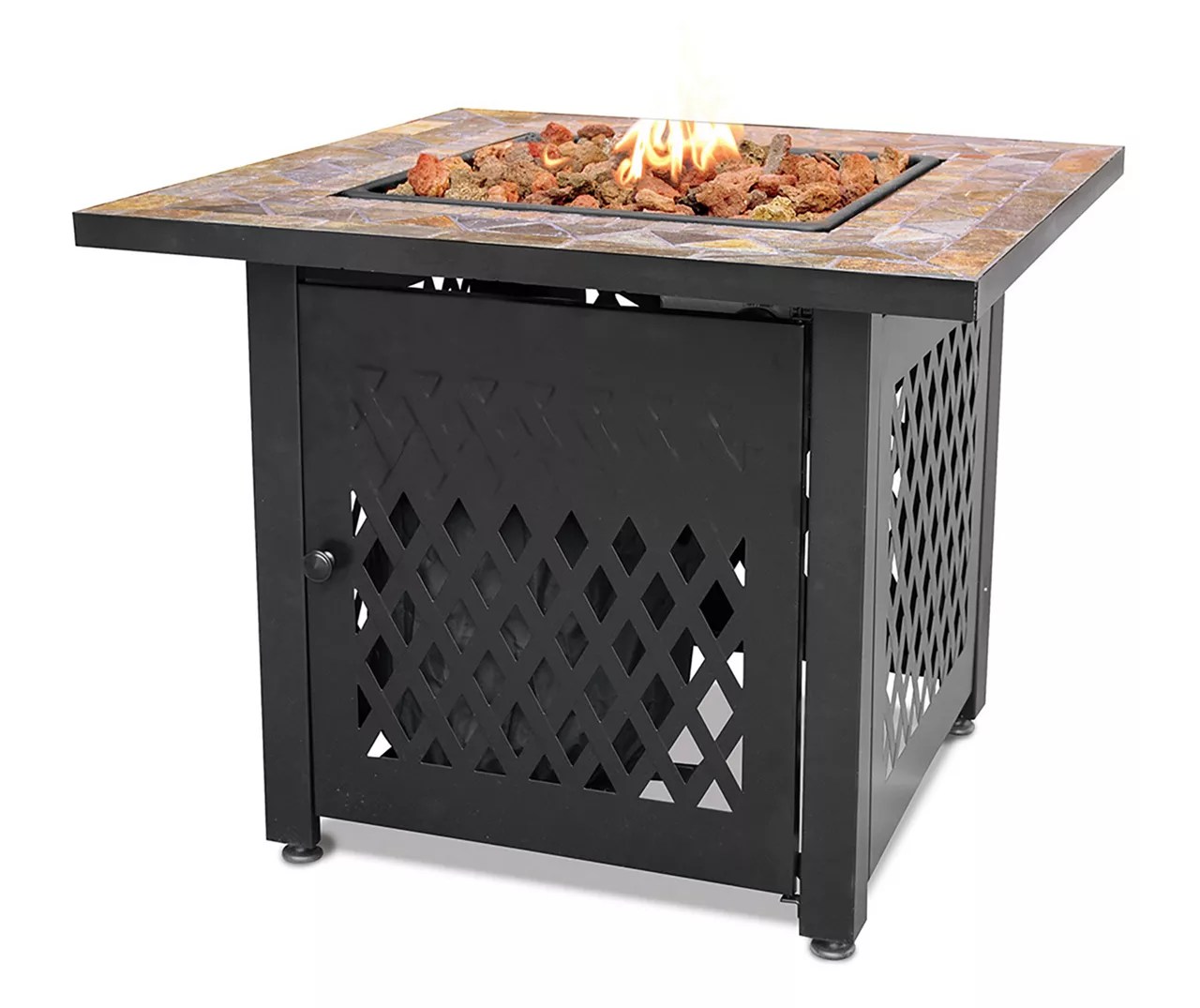 Endless Summer 30" Stamped Slate Tile Top Gas Fire Pit Big Lots