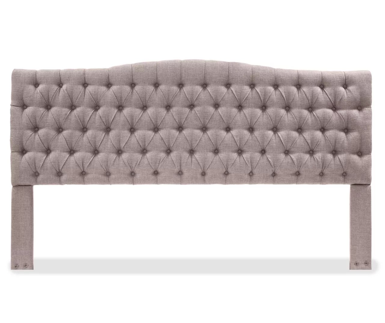 Brown Upholstered Linen King Headboard Big Lots