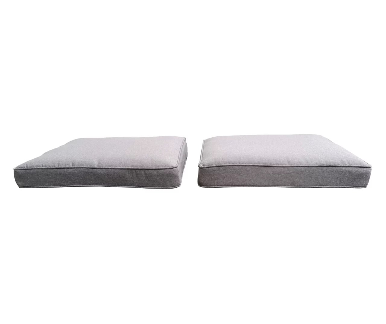 Real Living Oakmont Gray Replacement Patio Ottoman Cushions, 2Pack