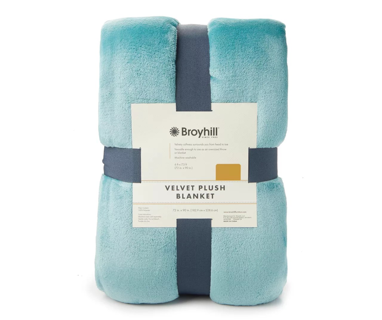 Broyhill Slate Twin/Full Velvet Plush Blanket Big Lots