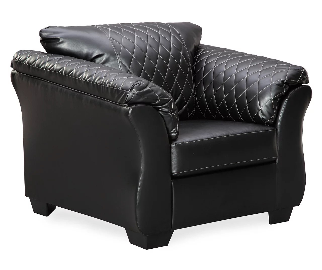Signature Design By Ashley Betrillo Black Faux Leather Chair Big Lots