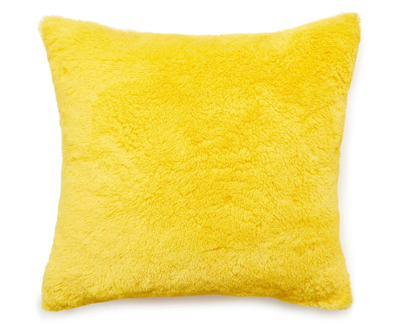 Yellow Faux Fur Throw Pillow Big Lots