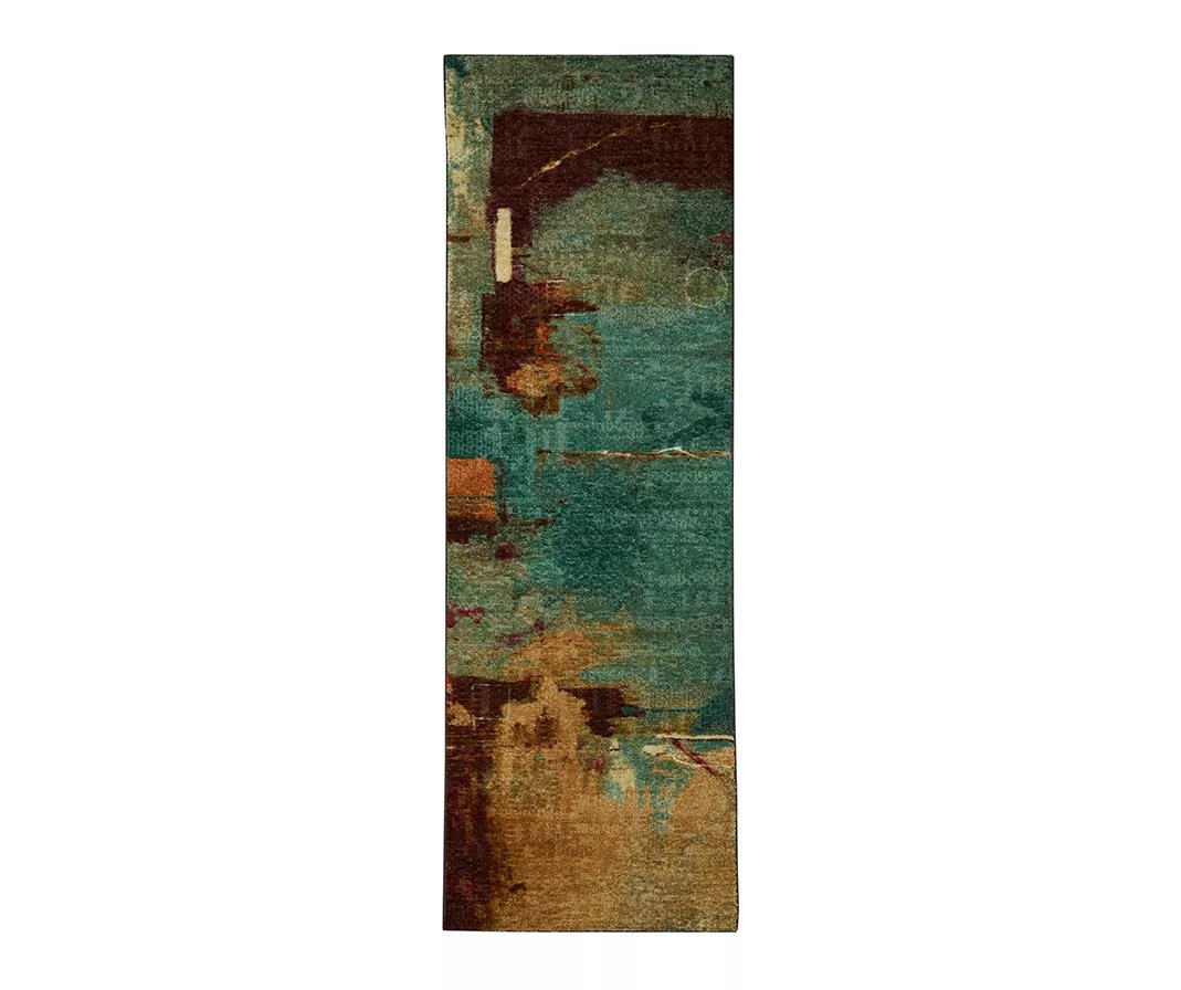 Mohawk Mohawk Strata Aqua Fusion Rug Big Lots