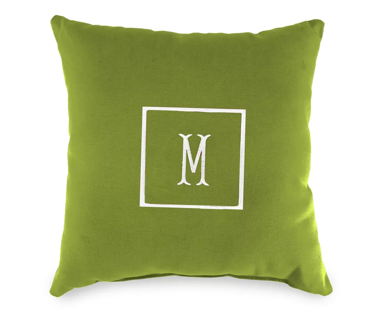 "M" Monogram Indoor/Outdoor Throw Pillow Big Lots