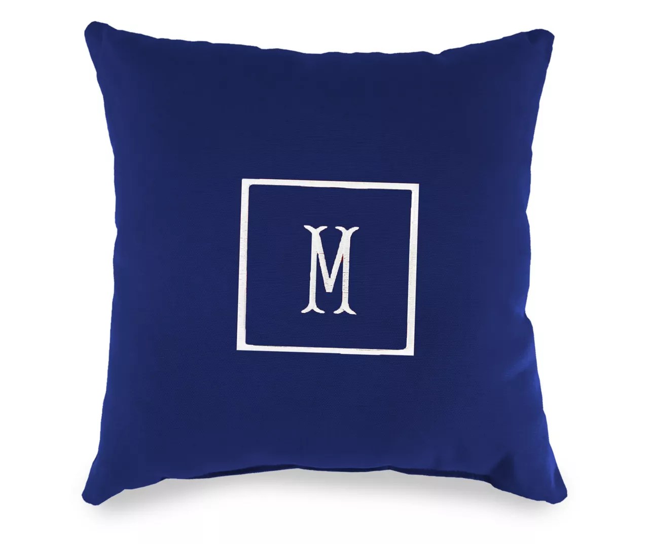 "M" Monogram Indoor/Outdoor Throw Pillow Big Lots