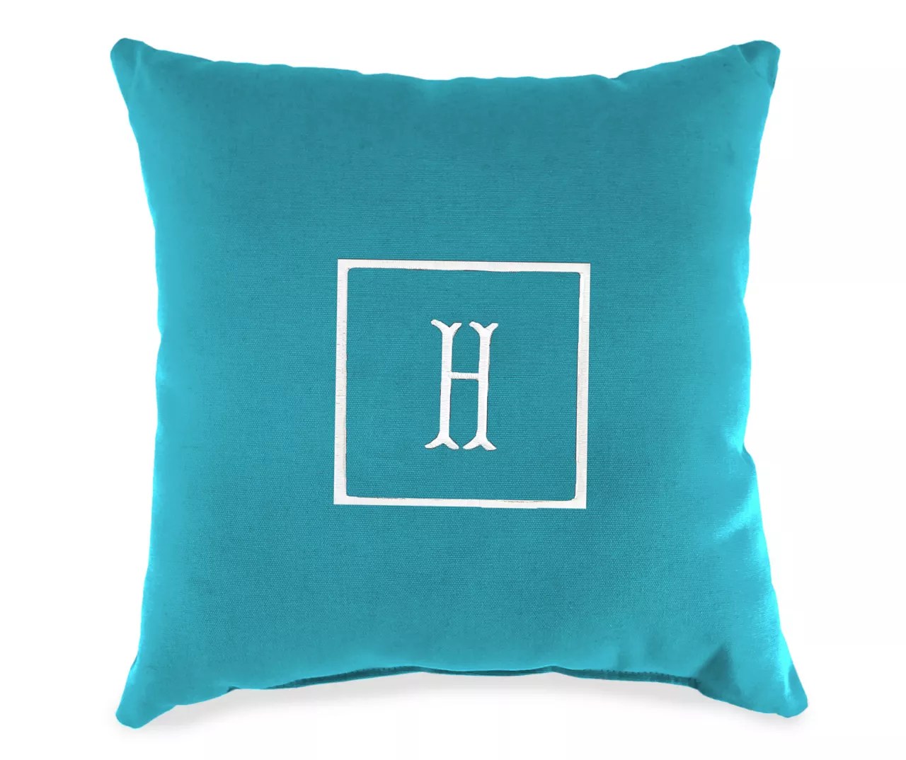 "H" Monogram Indoor/Outdoor Throw Pillow Big Lots
