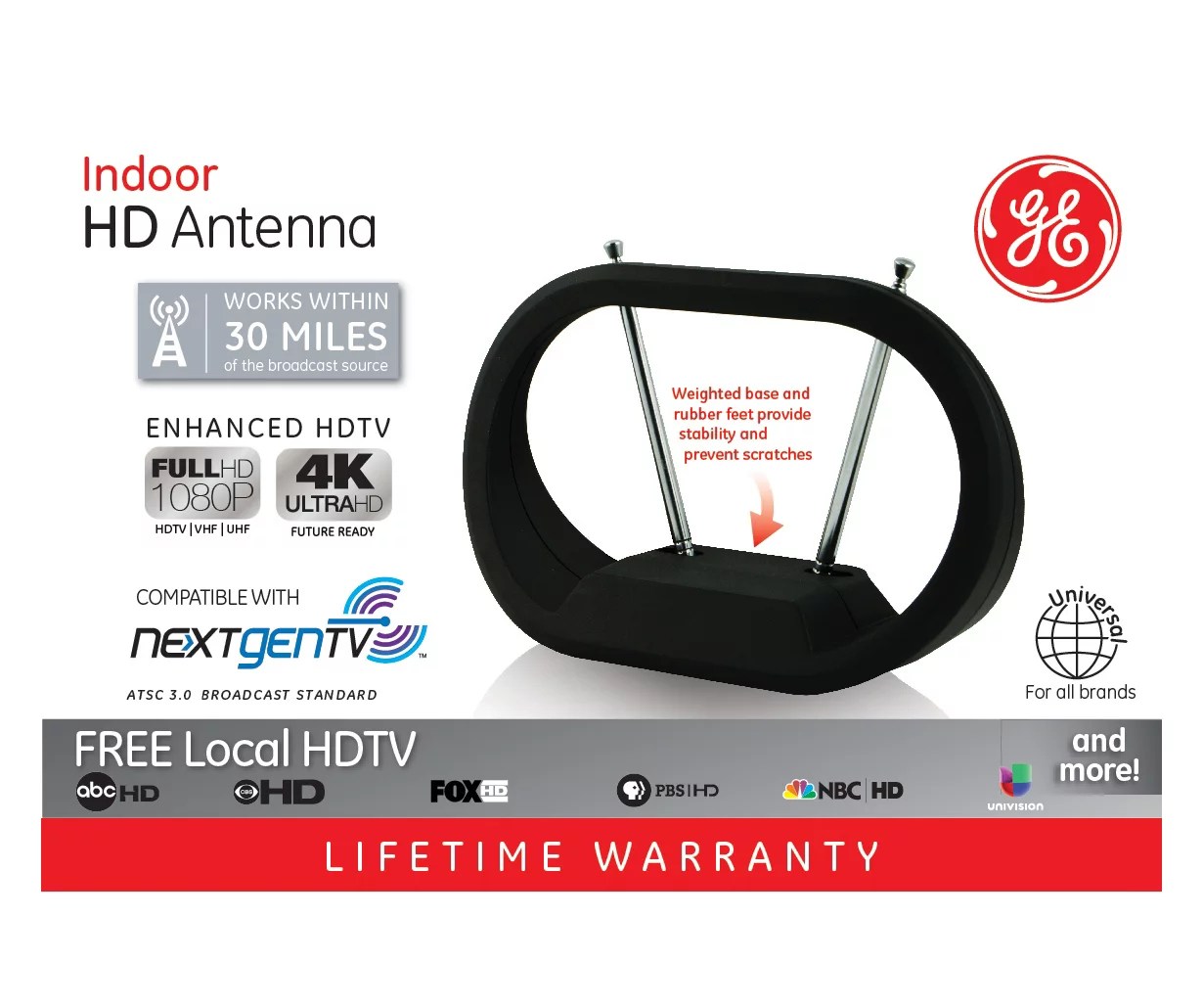 GE Indoor Universal HD Antenna Big Lots