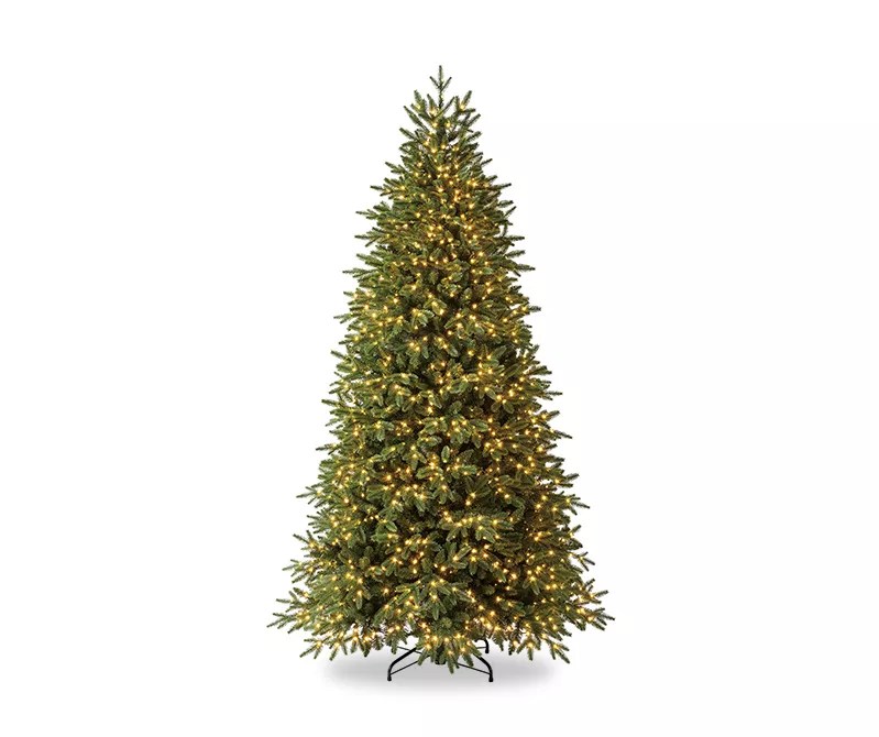 Broyhill 7.5' Deer Valley Spruce PreLit LED Artificial Christmas Tree