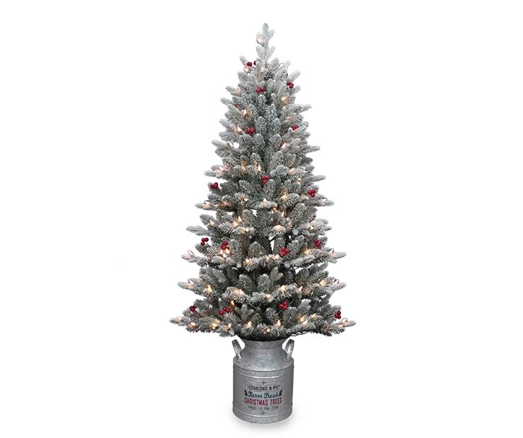 Winter Wonder Lane 5' Comet Flocked PreLit Artificial Christmas Tree