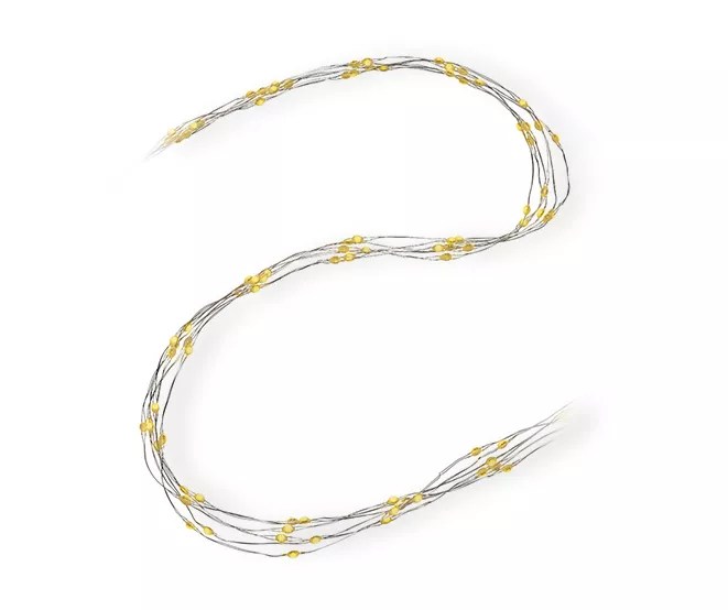 Winter Wonder Lane Warm White LED Micro Dot Cascading Light Set, 300Lights Big Lots