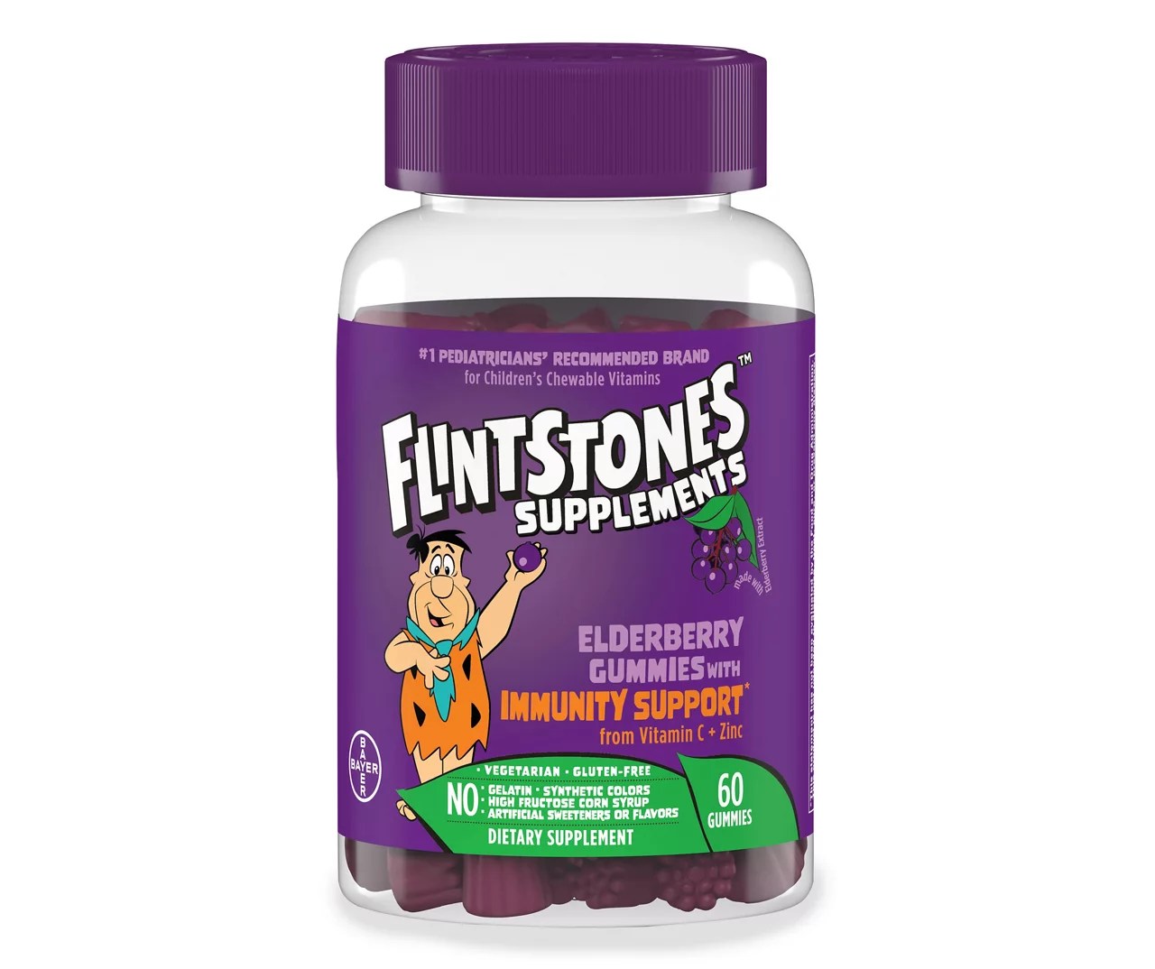 Flintstones Elderberry Gummi Vitamins, 60Count Big Lots