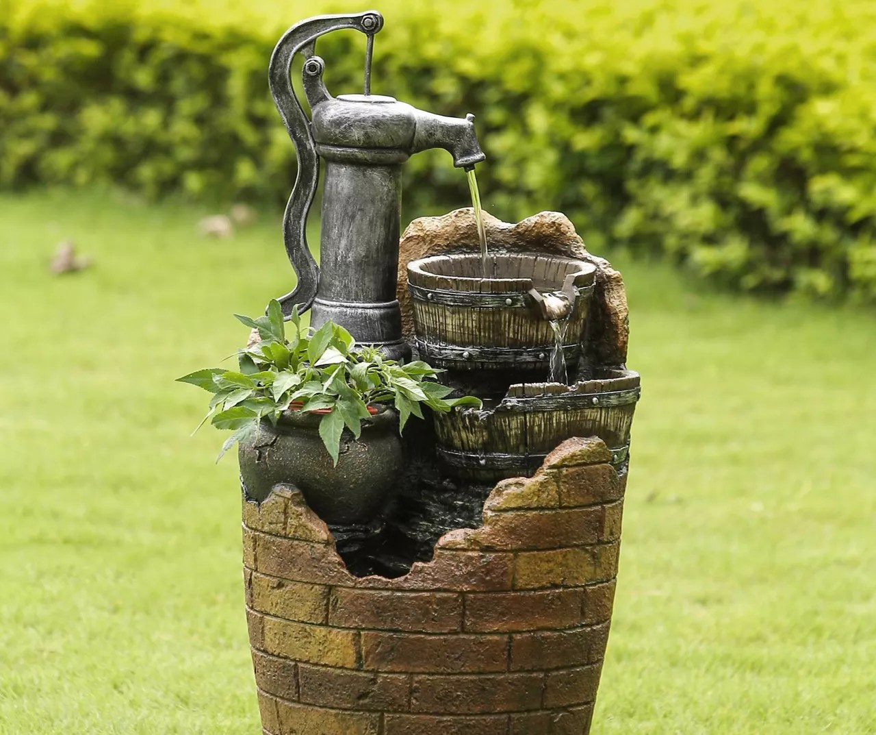 Jeco Glenville Cascading Pump Water Fountain Big Lots