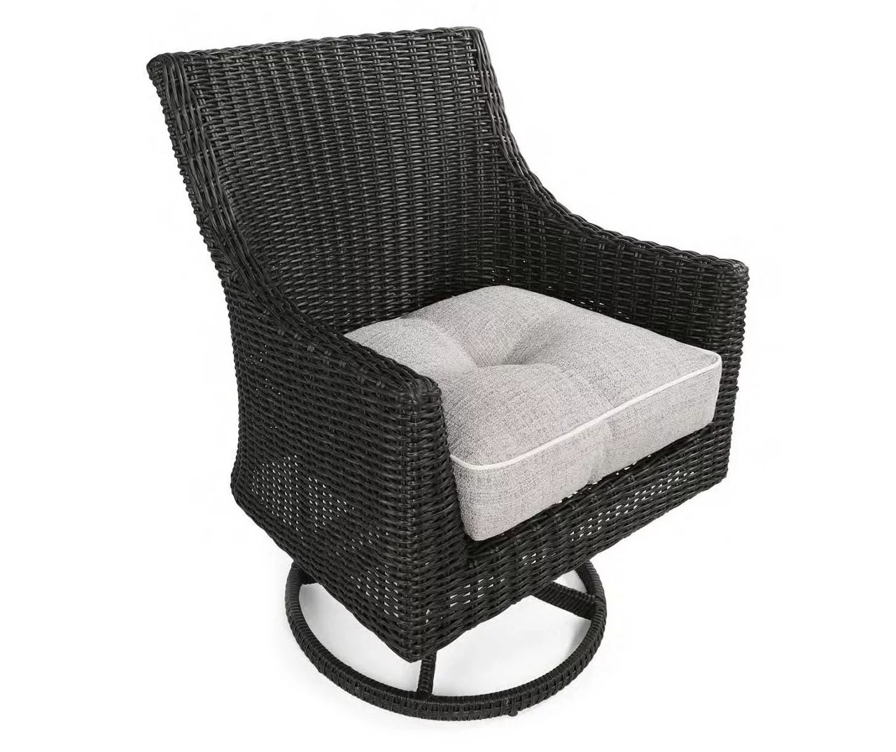 LinenGray 4Piece Outdoor Wicker Chair Cushion Set Big Lots