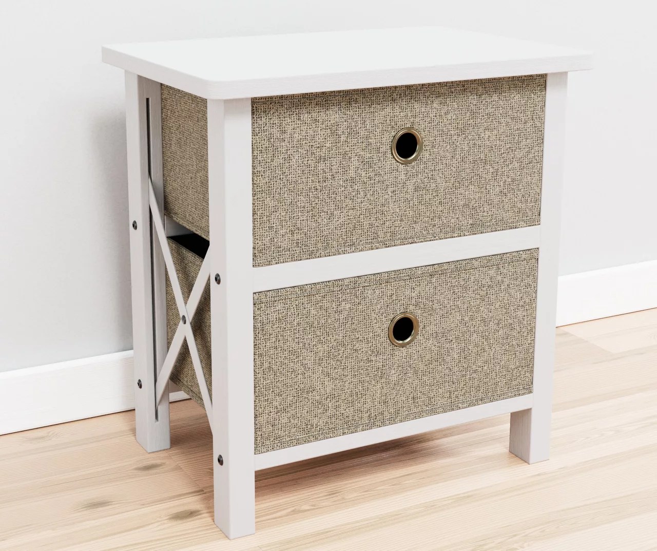 Brookside Brookside 2Drawer Fabric Nightstand Big Lots