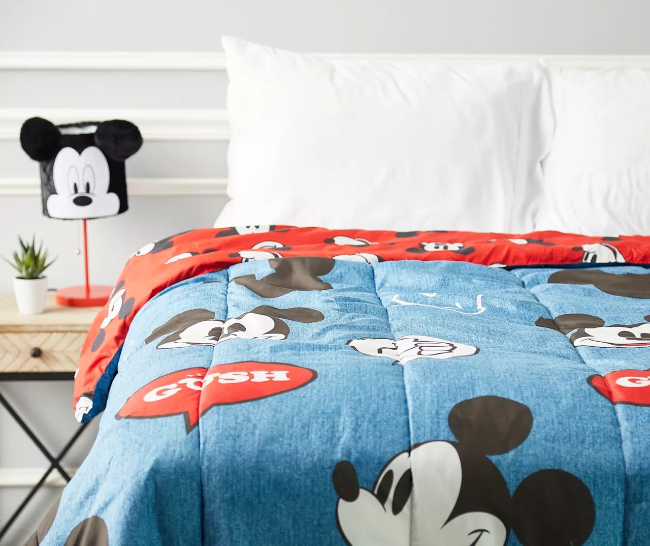 Disney Blue & Red Mickey Mouse Twin Comforter Big Lots