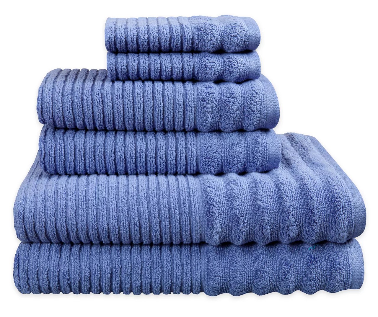 Laflin Stripe Ribbed 6Piece Bath Towel Set Big Lots