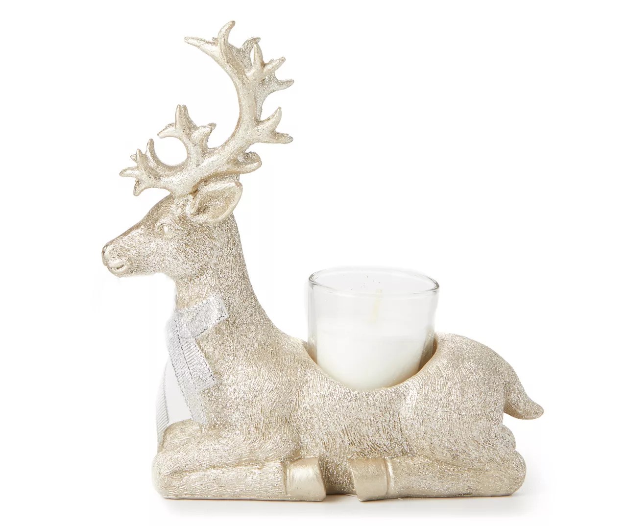 Gold Glittery Deer Votive Candle Holder Big Lots
