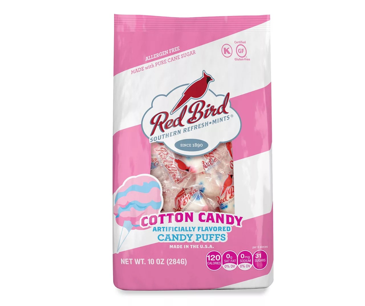 Red Bird Cotton Candy Puffs, 10 Oz. Big Lots