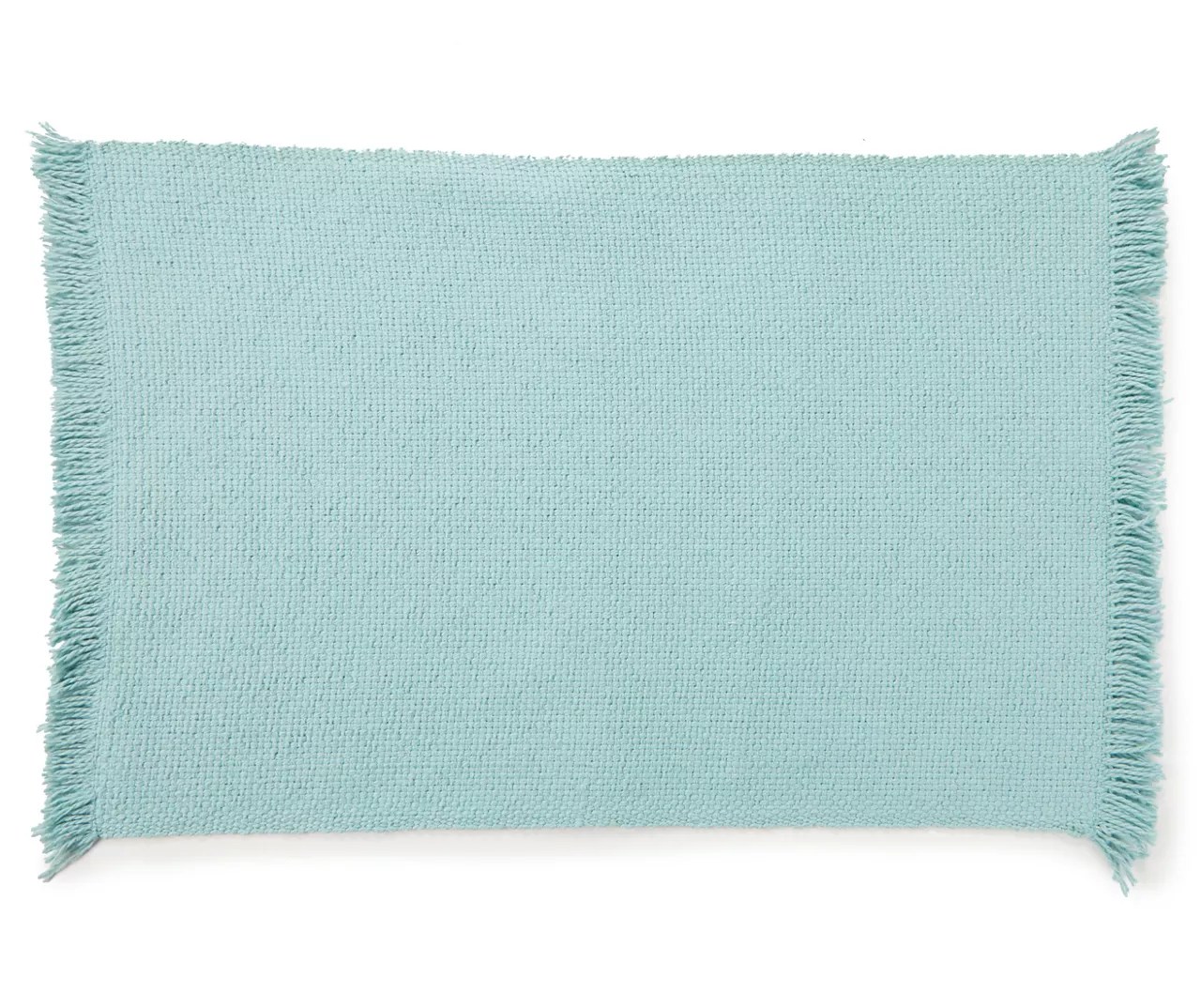 Broyhill Aqua Fringed Textured Cotton Placemat Big Lots