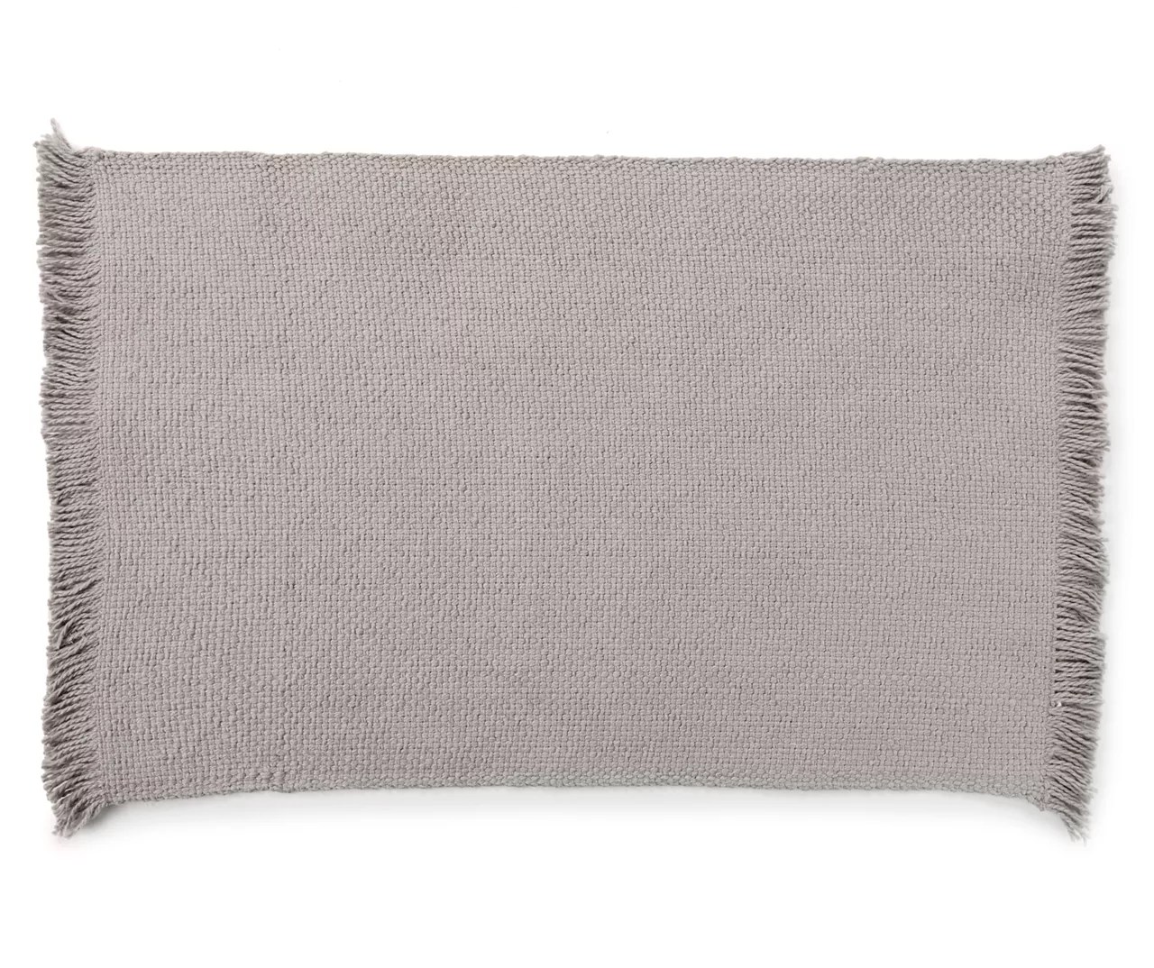 Broyhill Gray Fringed Textured Cotton Placemat Big Lots