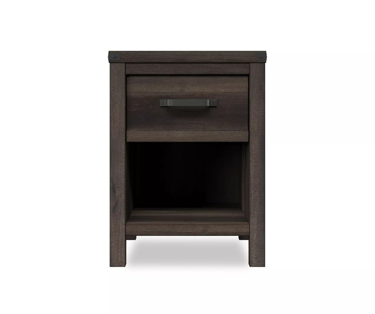 Farmhouse Brown Weathered Oak 1Drawer Nightstand Big Lots