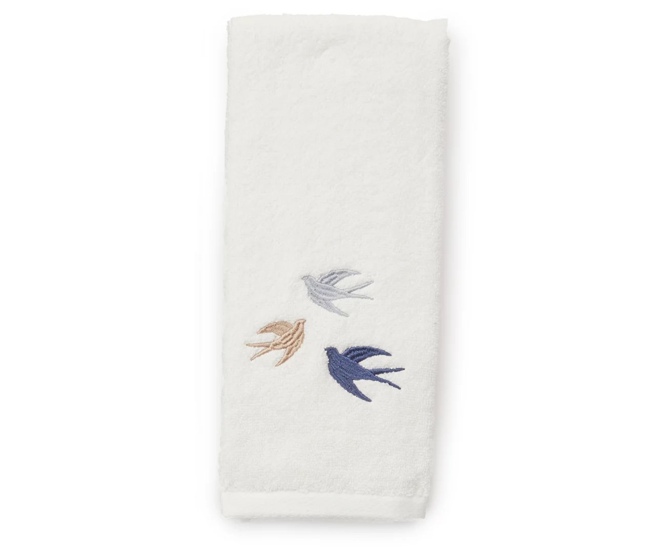 White Bird Trio Embroidered Hand Towel Big Lots